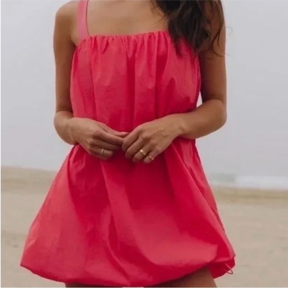 Daily Drills Hot Pink Bubble Dress